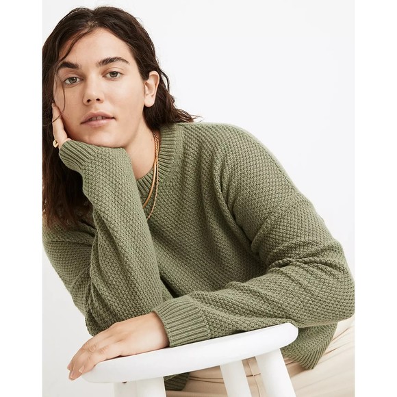 Madewell Sweaters - Madewell Green Pickford Pullover Sweater